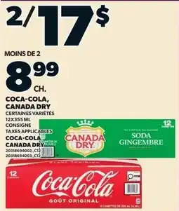 Provigo Coca-Cola, Canada Dry certain varieties offer
