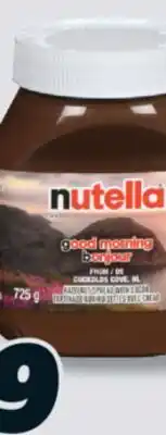 IGA NUTELLA SPREAD, CEREAL OR MEAL REPLACEMENT offer