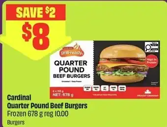 Chalo FreshCo Cardinal quarter pound beef burgers offer