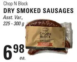 Askews Foods Chop N Block dry smoked sausages offer
