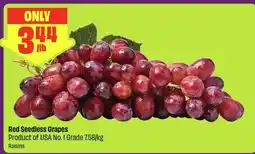 Chalo FreshCo Red Seedless Grapes offer