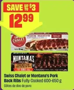 Chalo FreshCo Swiss Chalet or Montana's Pork Back Ribs offer