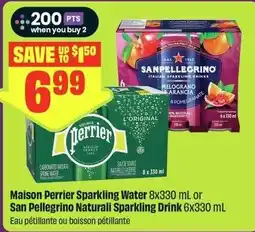 Chalo FreshCo Maison Perrier Sparkling Water or San Pellegrino Naturali Sparkling Drink offer