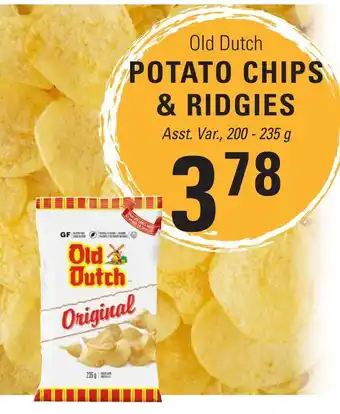 Askews Foods Old Dutch potato chips & ridgies offer