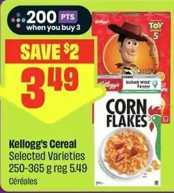 Chalo FreshCo Kellogg's Cereal Selected Varieties offer
