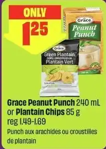 Chalo FreshCo Grace Peanut Punch or Plantain Chips offer