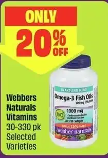 Chalo FreshCo Webbers Naturals Vitamins offer