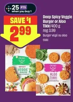 Chalo FreshCo Deep Spicy Veggie Burger or Aloo Tikki offer