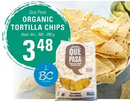 Askews Foods Que Pasa organic tortilla chips offer