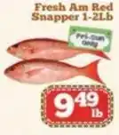 Nations Fresh Foods Fresh Am Red Snapper offer