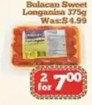 Nations Fresh Foods Bulacan Sweet Longanisa offer