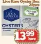 Nations Fresh Foods rock harbor oysters offer