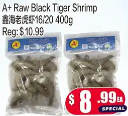 Fusion Supermarket A+ raw black tiger shrimp offer