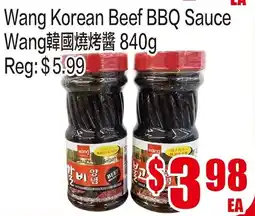 Fusion Supermarket Wang korean beef bbq sauce offer