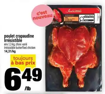Poulet crapaudine Irrésistible