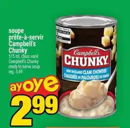 Maxi soupe prête-à-servir Campbell's Chunky offer