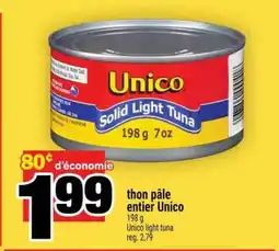Maxi thon pâle entier Unico offer