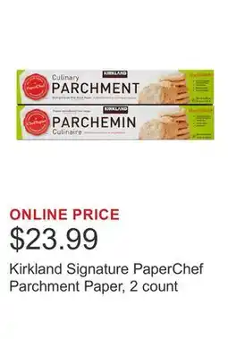 Costco Kirkland Signature PaperChef Parchment Paper, 2 count offer