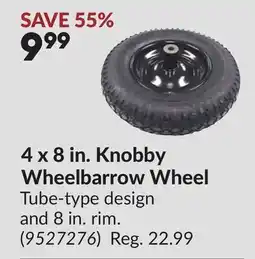 Princess Auto 4 x 8 in. Knobby Wheelbarrow Wheel offer