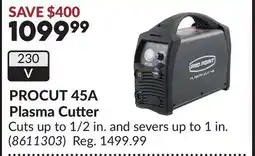 Princess Auto PROCUT 45A Plasma Cutter offer