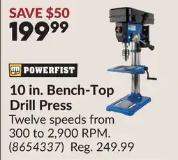 Princess Auto 10 in. Bench-Top Drill Press offer
