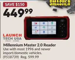 Princess Auto Millennium Master 2.0 Reader offer