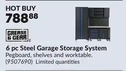 Princess Auto 6 pc Steel Garage Storage System offer