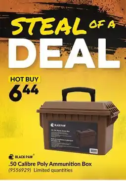 Princess Auto 50 Calibre Poly Ammunition Box offer