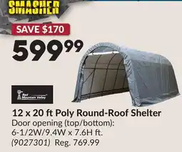 Princess Auto 12 x 20 ft Poly Round-Roof Shelter offer