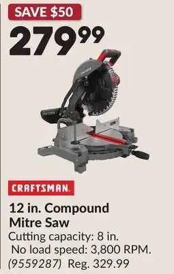 Princess Auto 12 in. Compound Mitre Saw offer