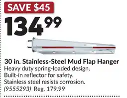 Princess Auto 30 in. Stainless-Steel Mud Flap Hanger offer