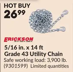 Princess Auto 5/16 in. x 14 Grade 43 Utility Chain offer