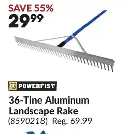 Princess Auto 36-Tine Aluminum Landscape Rake offer