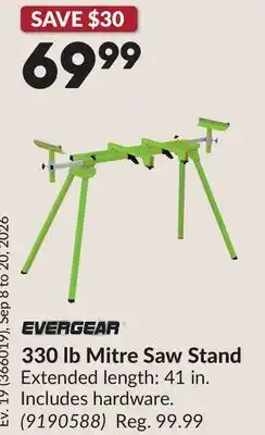 Princess Auto 330 lb Mitre Saw Stand offer