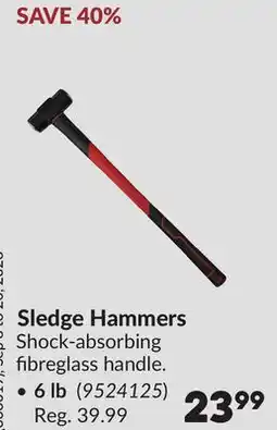 Princess Auto 6 lb Sledge Hammers offer