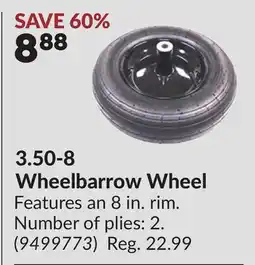 Princess Auto 3.50-8 Wheelbarrow Wheel offer