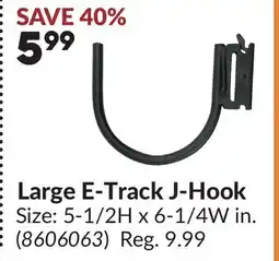 Princess Auto Large E-Track J-Hook offer