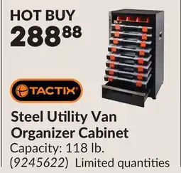 Princess Auto Steel Utility Van Organizer Cabinet offer
