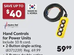 Princess Auto Hand Controls for Power Units offer