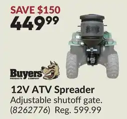 Princess Auto 12V ATV Spreader offer