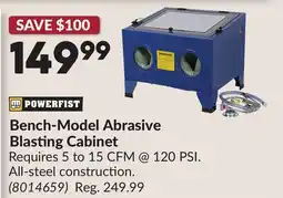 Princess Auto Bench-Model Abrasive Blasting Cabinet offer