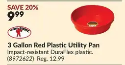 Princess Auto 3 Gallon Red Plastic Utility Pan offer
