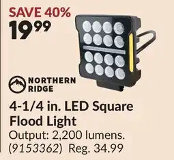 Princess Auto 4-1/4 in. LED Square Flood Light offer