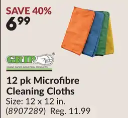 Princess Auto 12 pk Microfibre Cleaning Cloths offer