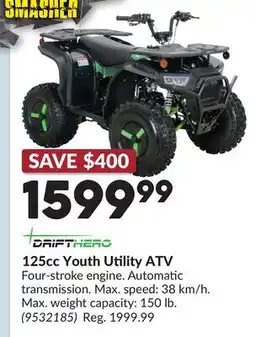 Princess Auto 125cc Youth Utility ATV offer