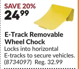 Princess Auto E-Track Removable Wheel Chock offer