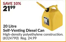 Princess Auto 20 Litre Self-Venting Diesel Can offer