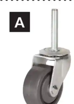Princess Auto 3 in. Precision-Bearing Threaded-Stem Casters offer