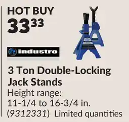Princess Auto 3 Ton Double-Locking Jack Stands offer