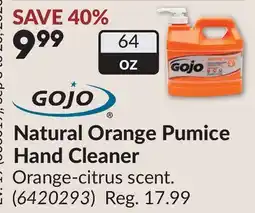 Princess Auto Natural Orange Pumice Hand Cleaner offer